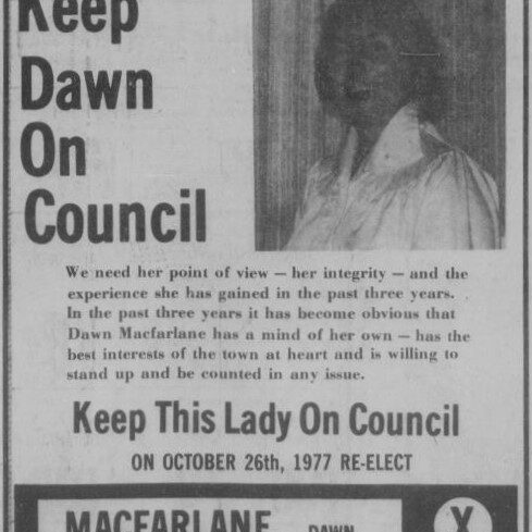 Keep Dawn On Council, 1977 Selkirk Enterprise Keep Dawn On Council