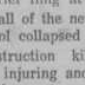 Snippet of Centennial School Wall Collapse, 1968, Selkirk Enterprise Snippet of Centennial School Wall Collapse