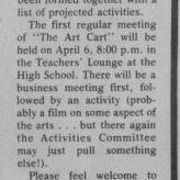 The Selkirk Community Arts Centre, 1977, Selkirk Enterprise The Selkirk Community Arts Centre