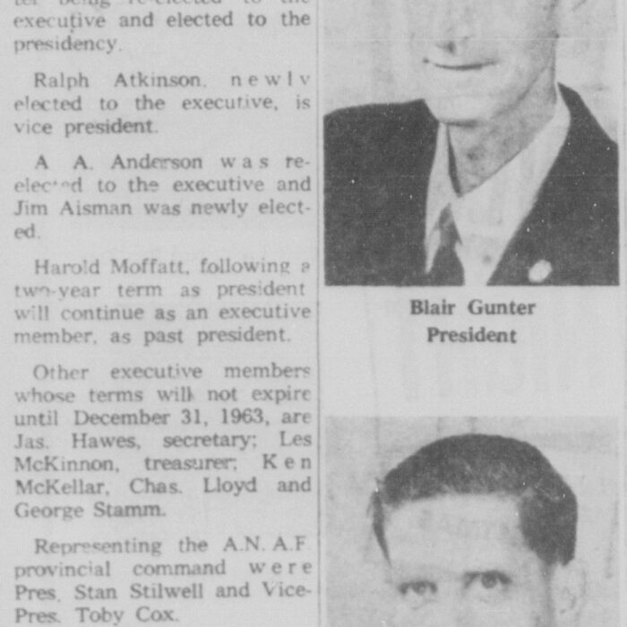 Blair Gunter Elected President of A.N.A.F.