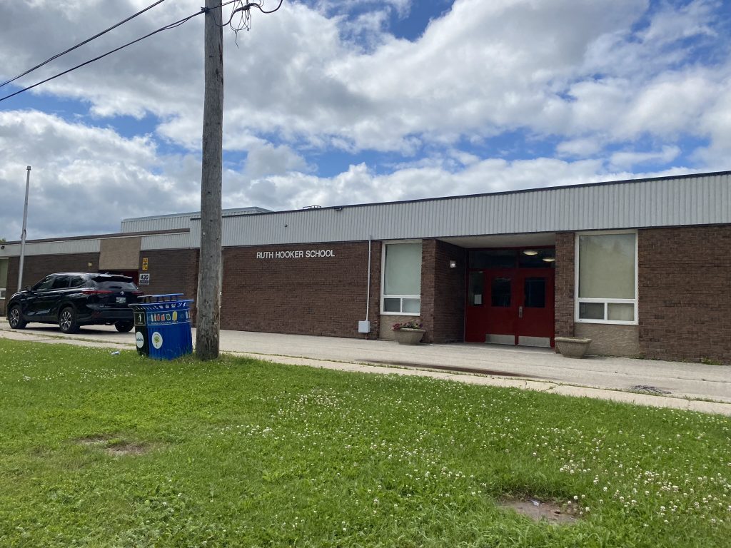 Colour image of Ruth Hooker School entrance