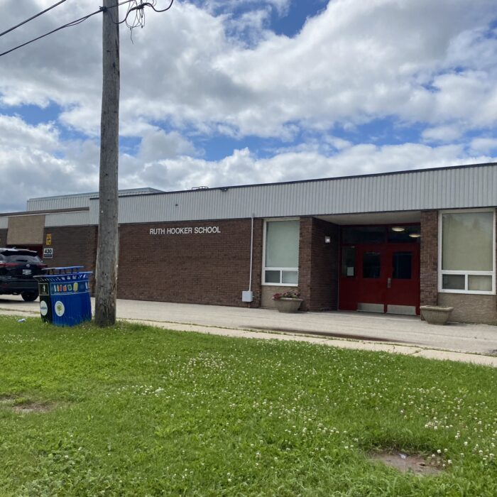 Colour image of Ruth Hooker School entrance