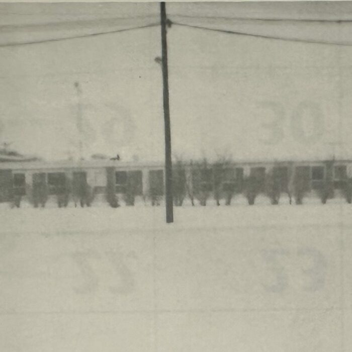 Present Robert Smith School Building, Date Unknown, Selkirk Regional School Division No. 11 25th Anniversary Calender A black and white image of Robert Smith School