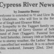 Gerry Gunter Funeral Announcement