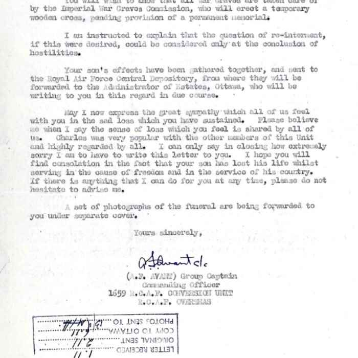 Letter of Accident to Mrs. F.D. Little Pg. 2