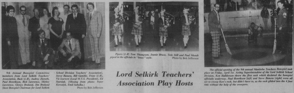 Lord Selkirk Teachers Association Play Hosts