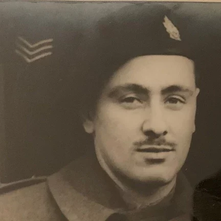 Lt.-Col. (Ret'd) William Little, c1943, Ottawa Citizen A black and white photograph of a soldier in uniform. He wears a hat, jacket, has a moustache and looks directly at the camera