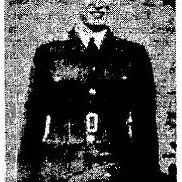 PO Charles Griffiths, 1944, Winnipeg Free Press A black and white image of a young man in a black suit jacket, a button up shirt, and a tie