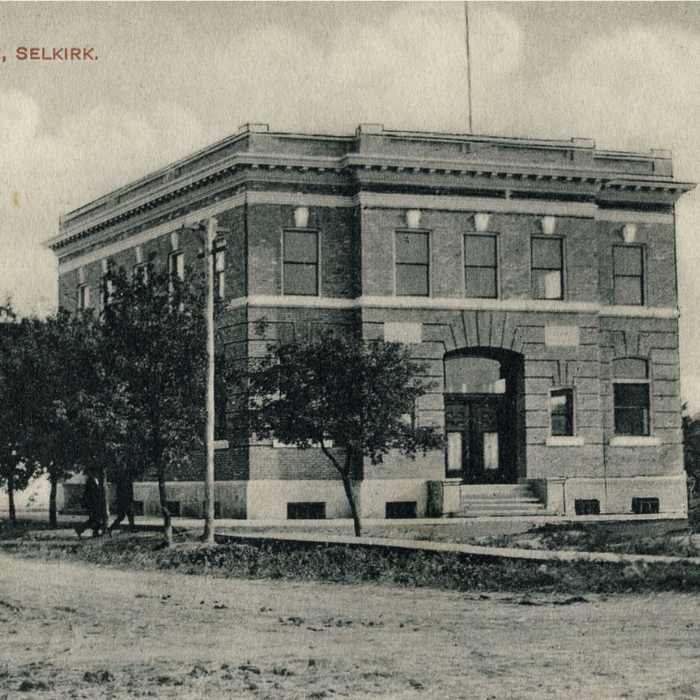 Post Office Post Card, Date Unknown, Selkirk Museum Collection Sepia-coloured image of the post office