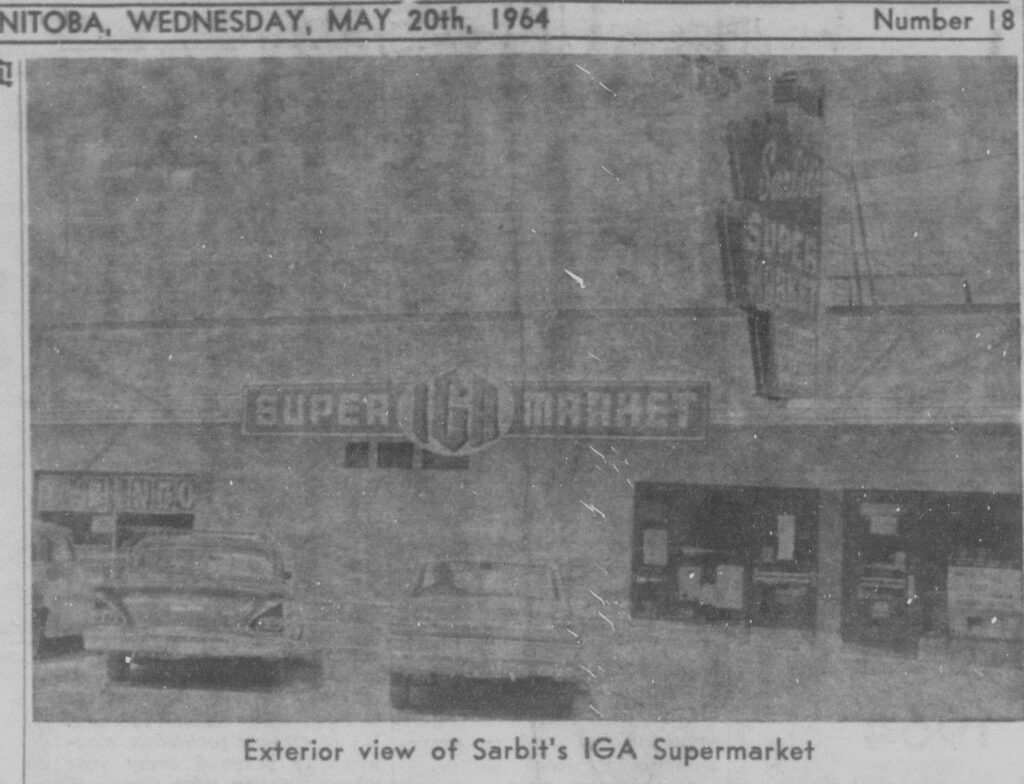 Exterior View of Sarbit's IGA Supermarket