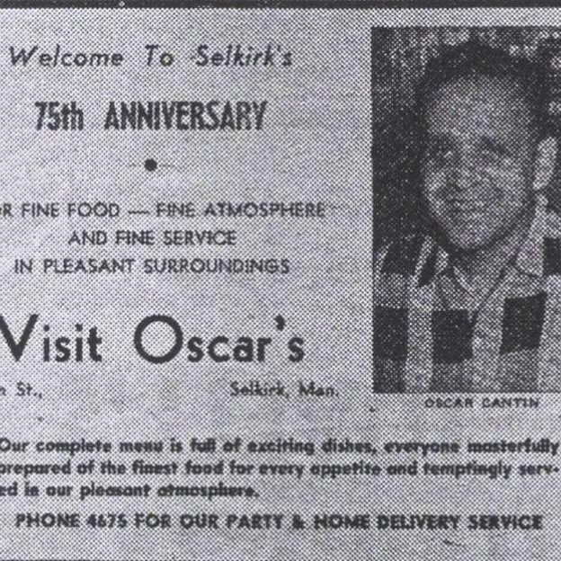 Oscar's Advertisement During Selkirk's 75th anniversary