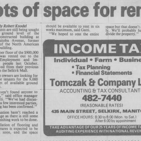 Seeking Occupants at 237 Manitoba Building, Formerly North American Lumber