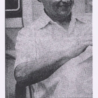 Alex Pauley Cuts Hair, 1982, Selkirk Enterprises and Lake Centre News Alex Pauley Cuts Hair