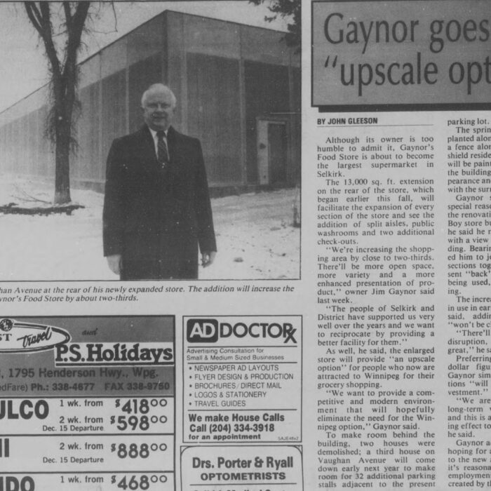 Gaynor Goes for 'Upscale Option'