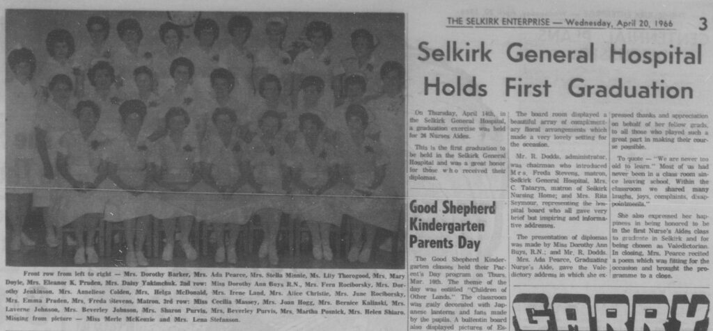 Selkirk General Holds Graduation
