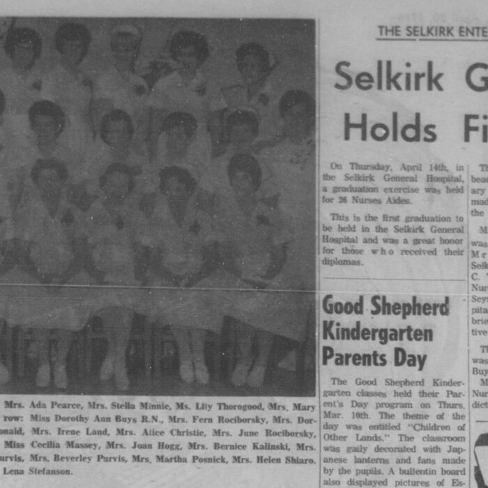 Selkirk General Holds Graduation, 1966, Selkirk Enterprise Selkirk General Holds Graduation