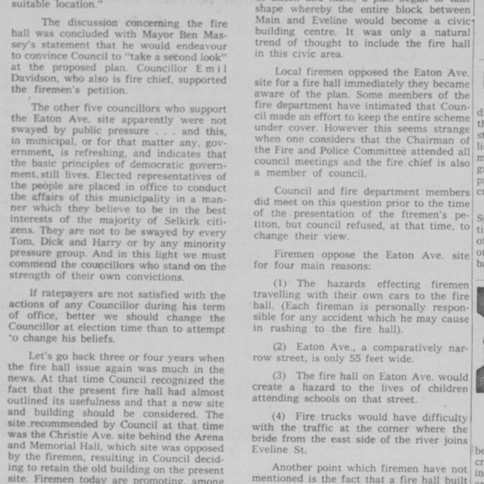 Eeny, Meeny, Miny, Moe, 1959, Selkirk Enterprise Eeny, Meeny, Miny, Moe