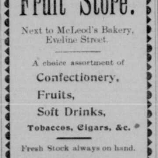 The New Fruit Store, 1907, Selkirk Weekly Record The New Fruit Store