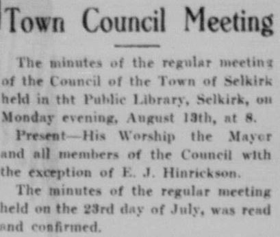 Town Council Meeting at the Public Library
