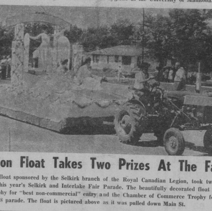 Legion Wins Big at Parade, 1968, Selkirk Enterprise Legion Wins Big at Parade