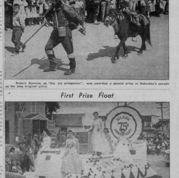 Parade Entries, 1957, Selkirk Enterprise Parade Entries