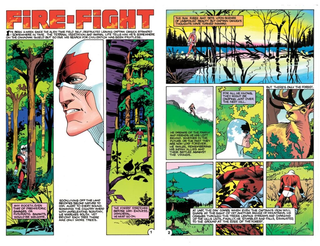 The First Two Pages of Captain Canuck #14
