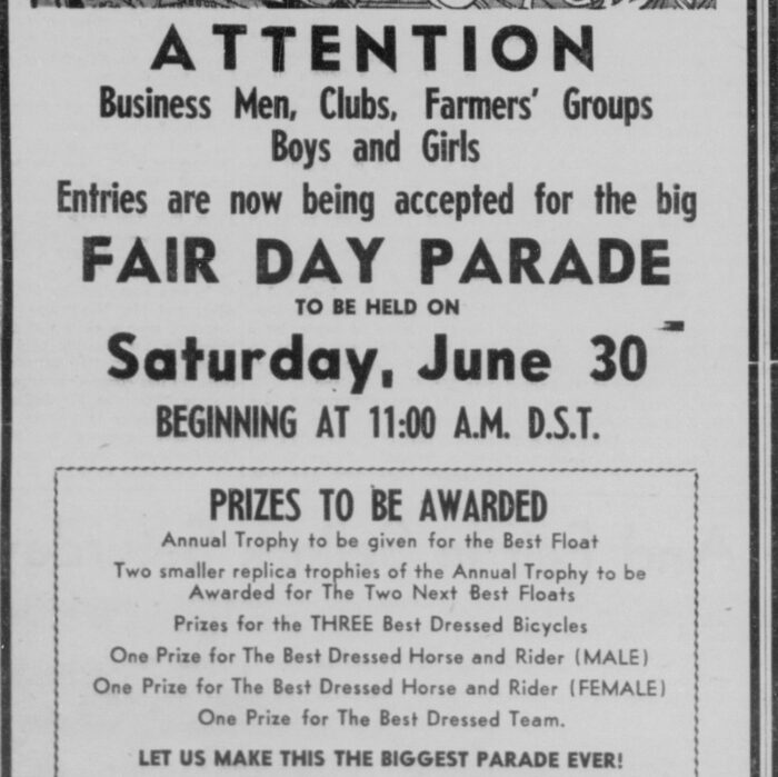 The Entire Community was Invited to Take Part in the Parade, 1956, Selkirk Enterprise The Entire Community was Invited to Take Part in the Parade