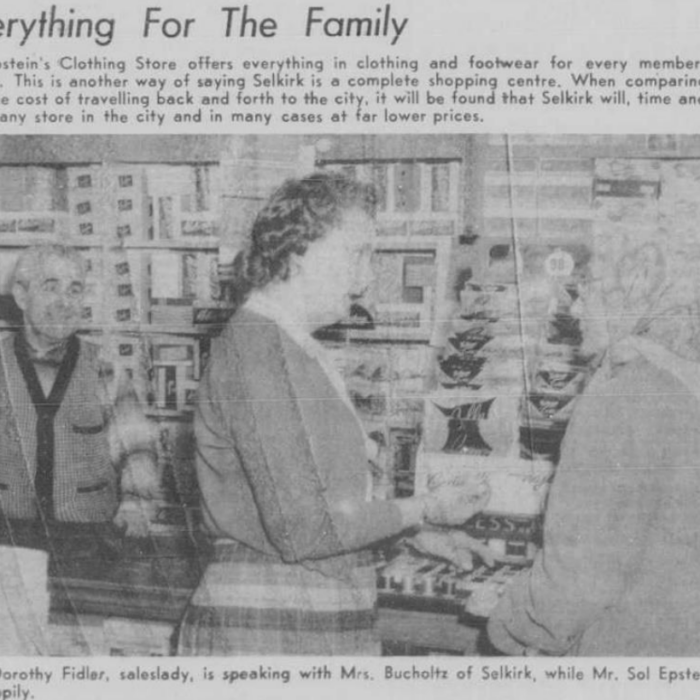 Everything for the Family, 1960, Selkirk Enterprise Everything for the Family